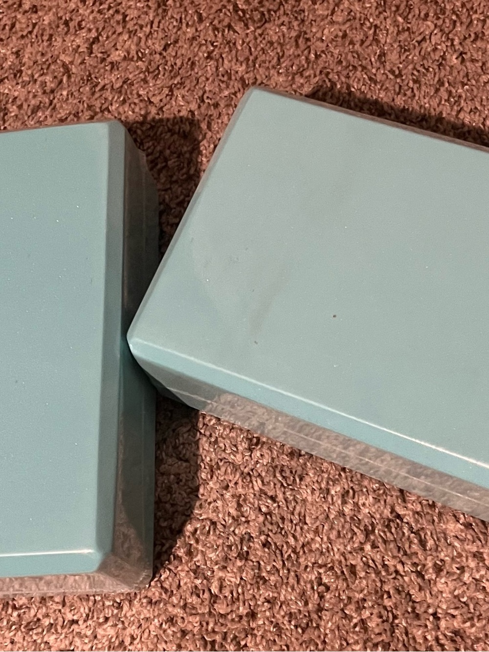 Set of Two Light Teal Yoga Blocks